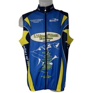 L'ALPES D'HUEZ les 21 turns BOURG D'OISANS Biemme shirt cycling jersey Biemme XL